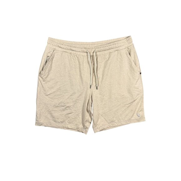 Vuori Men's Ponto Performance Short 7" Lightweight Stretch Tan Size XL V344 - Picture 1 of 6